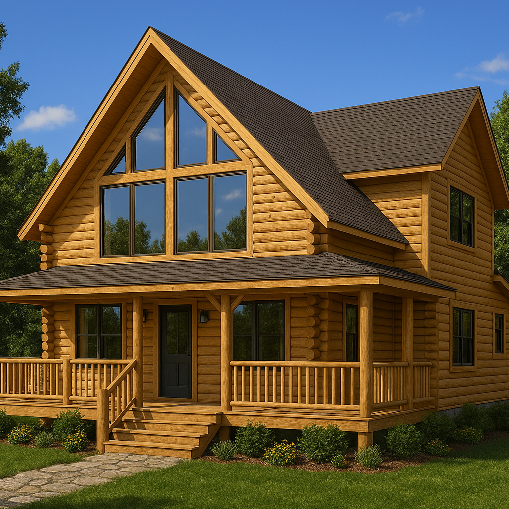 Daniel Boone Log Home Plan - Log Home Kit