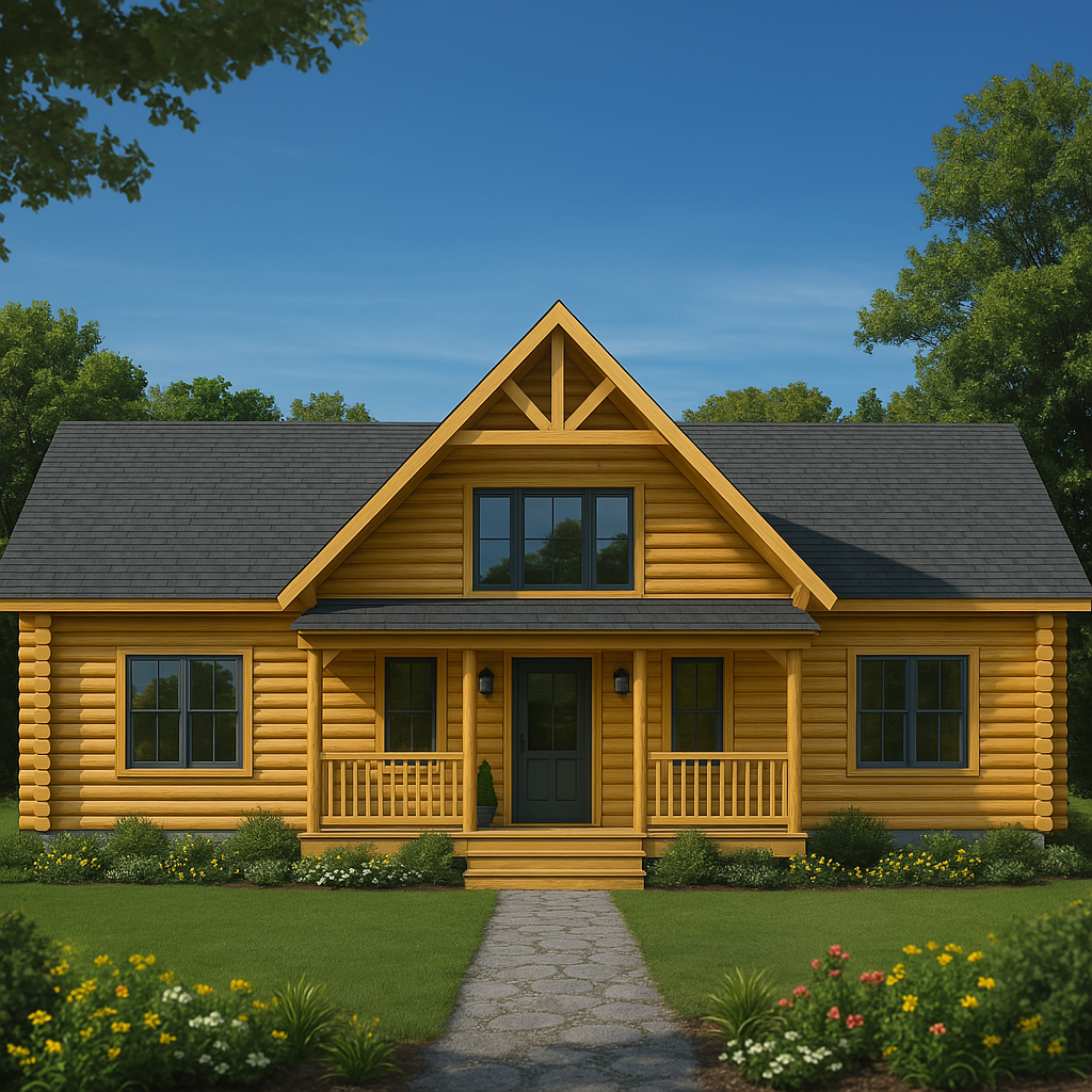 The Jacksonville Log Home Plan - Log Home Kit