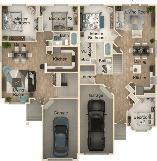 Alpine Glen Duplex House Kit - Home Kit