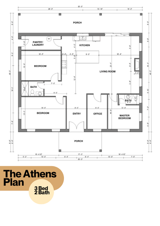 The Athens Barndominium House Kit