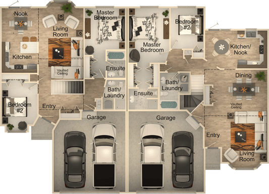 Double Delight Duplex House Kit - Duplex Home Kit