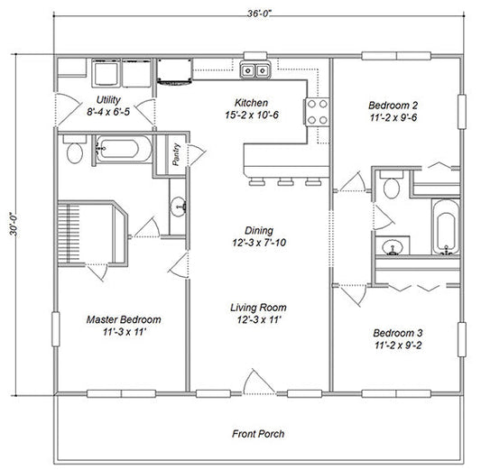 The Countryside Ranch Affordable House Kit