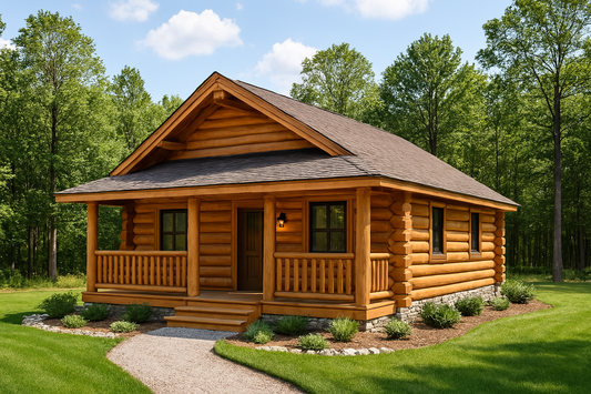 The Atlas Log Home Plan - Log Home Kit