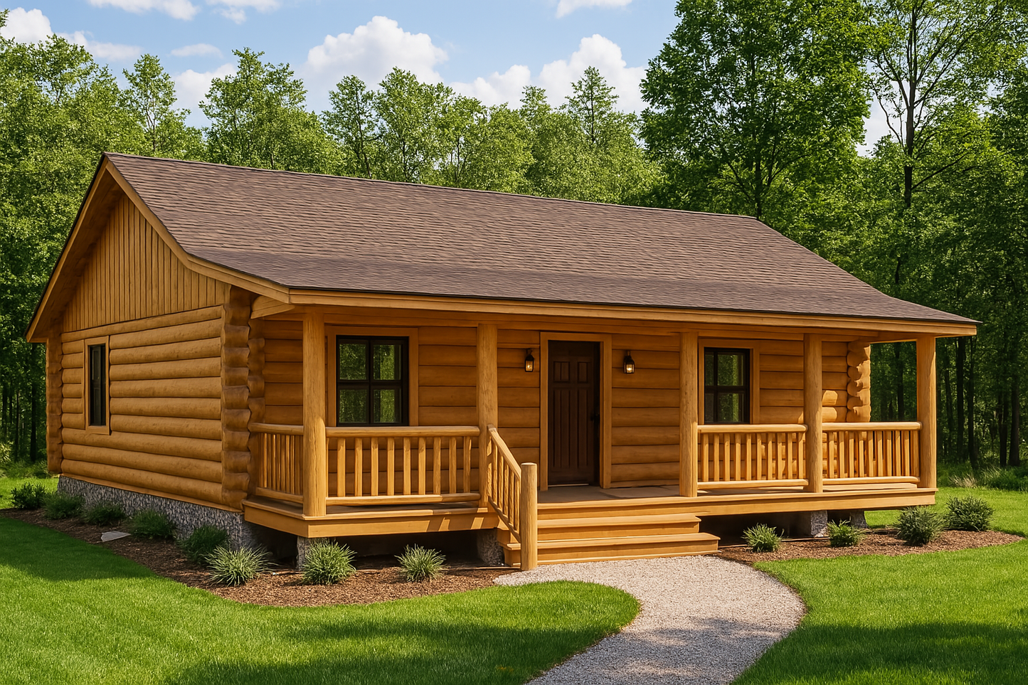 The Pinehurst Log Home Plan - Log Home Kit