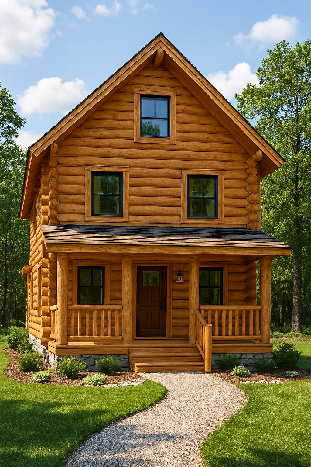 The Bluejay Log Home Plan - Log Home Kit