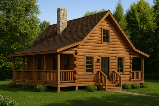 The Florence Log Home Plan - Log Home Kit