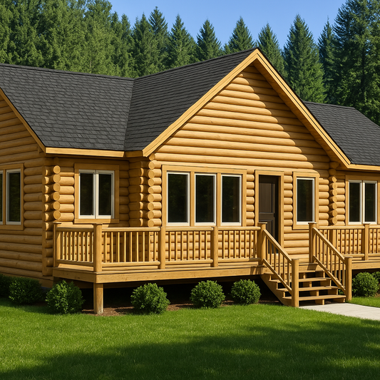 The Bronson Log Home Plan - Log Home Kit