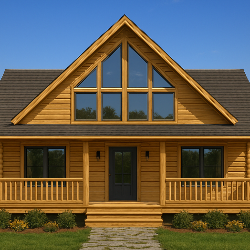 The Lake Front Log Home Plan - Log Home Kit