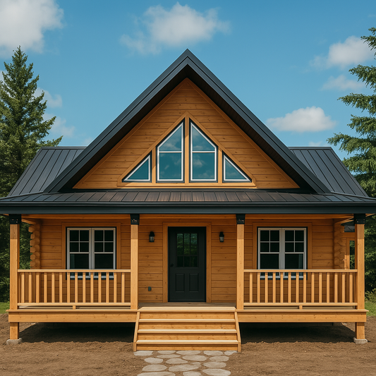 The Charlestown Log Home Plan - Log Home Kit
