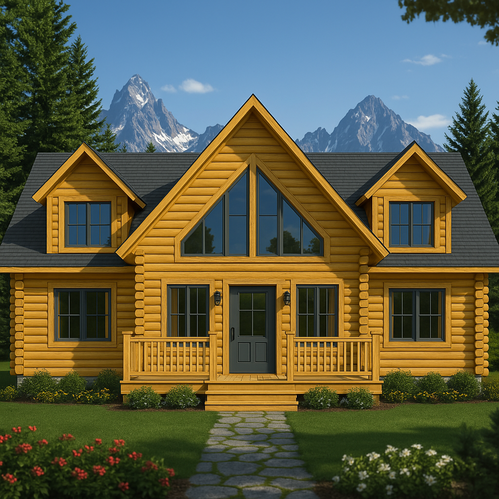 The Great Lakes Log Home Plan - Log Home Kit