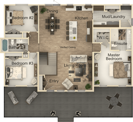 Mountain Views Retreat House Kit - Home Kit