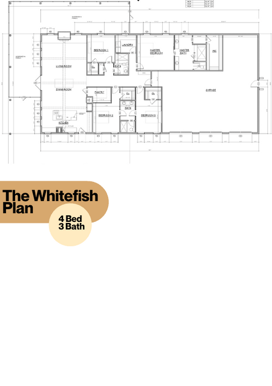 The Whitefish Barndominium House Kit